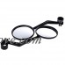 Chinatera 2 Pcs Bike Bicycle Cycling Handlebar Flexible Rear Back View Rearview Mirror Glass Safety - B01CEAF8G4